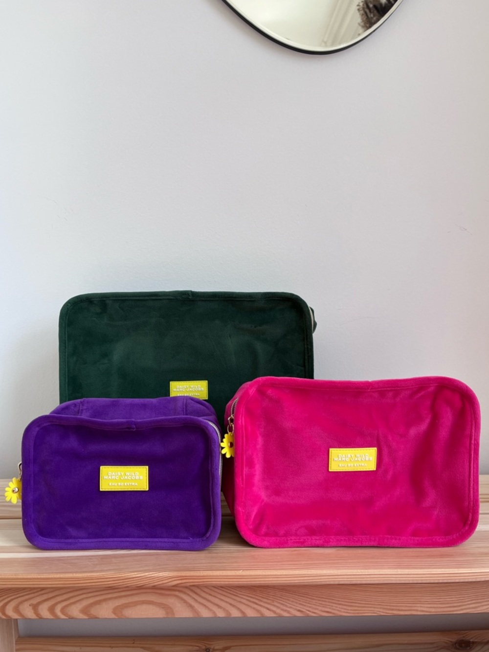 Marc Jacobs Velvet Cosmetic Pouches Set